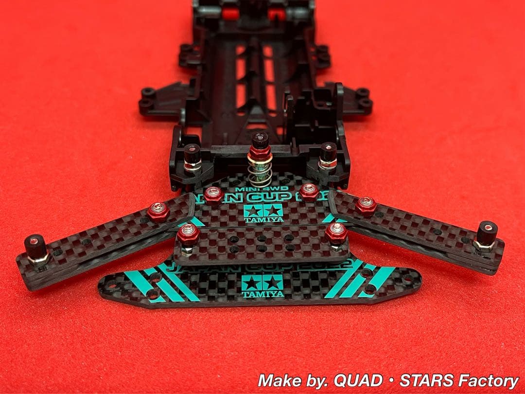 ミニ四駆・VZ用】1軸リヤアンカー／13mm対応 J-CUP2022／カーボン