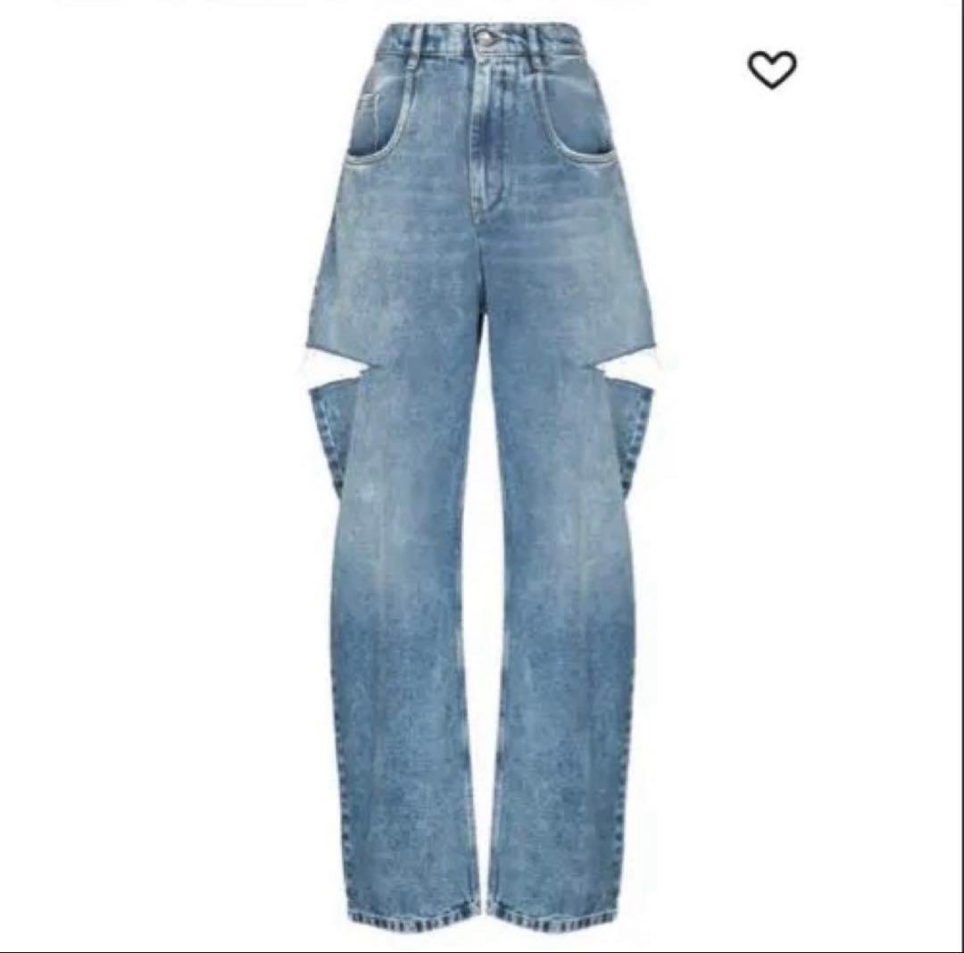 サイズ36 maison margiela カットアウトデニム