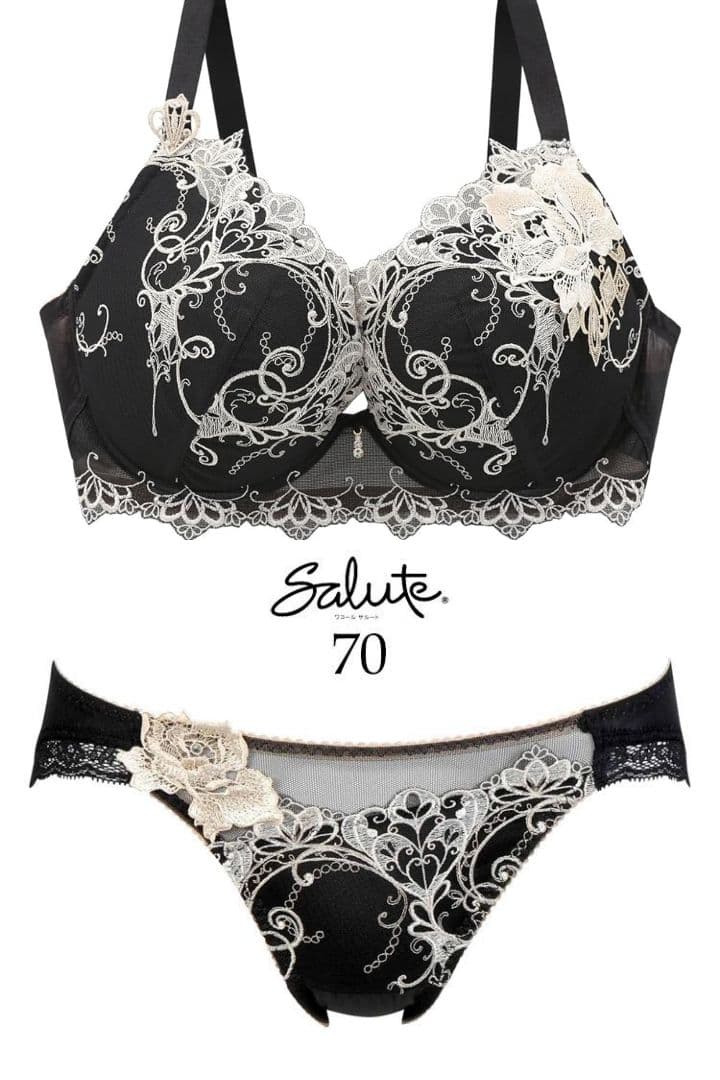 限定値下 完売 サルート ビバライン 70G ブラジャーG70＆Mショーツセット ワコール サルート 70グループ 70G VIVA LINE ブラジャー DEF