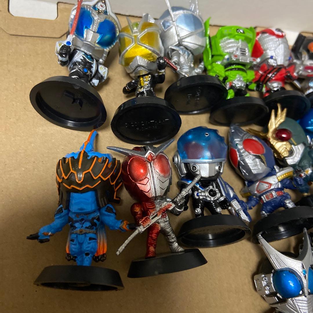 特撮ヒーローズ仮面ライダー ミニビッグヘッドフィギュア 17体セット