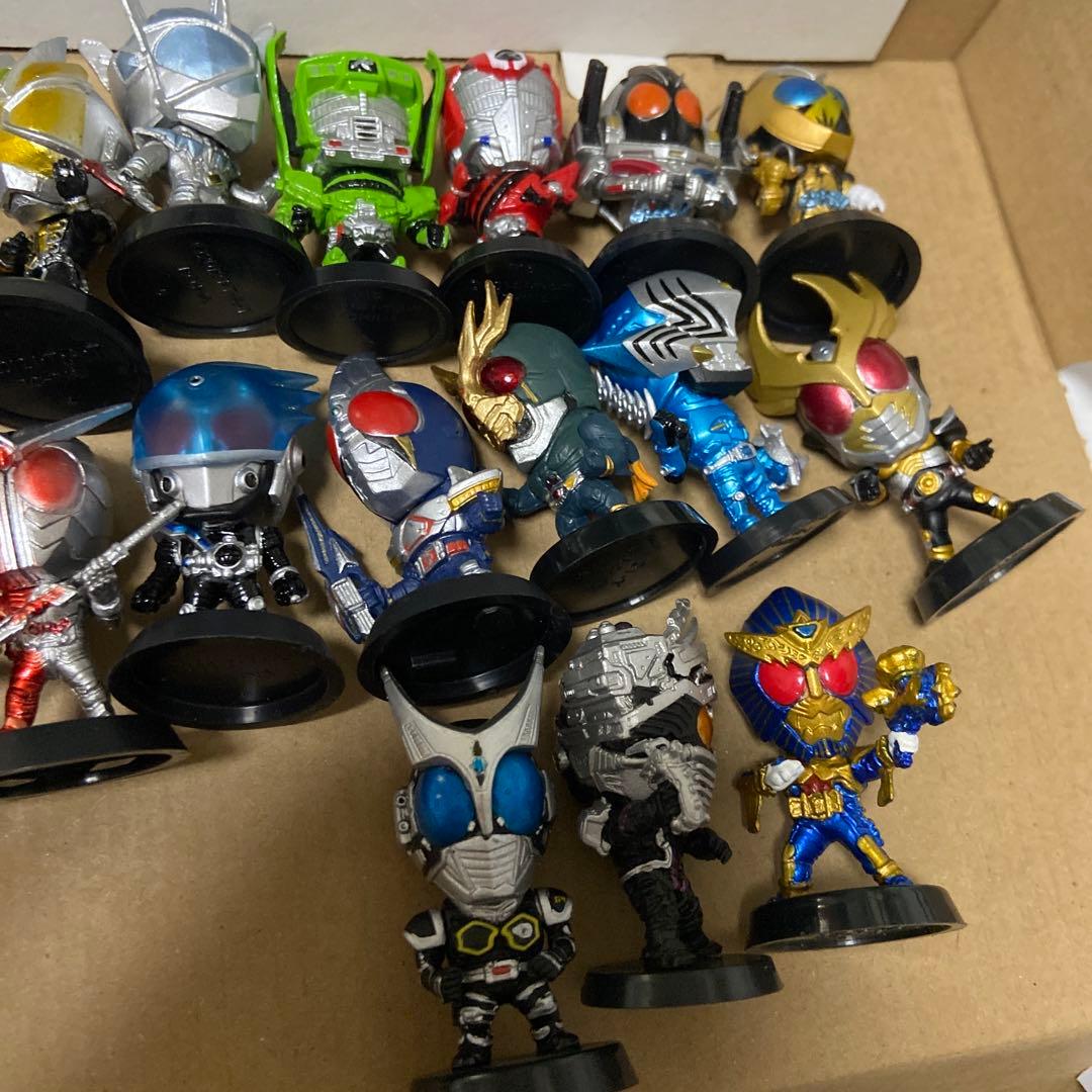 特撮ヒーローズ仮面ライダー ミニビッグヘッドフィギュア 17体セット