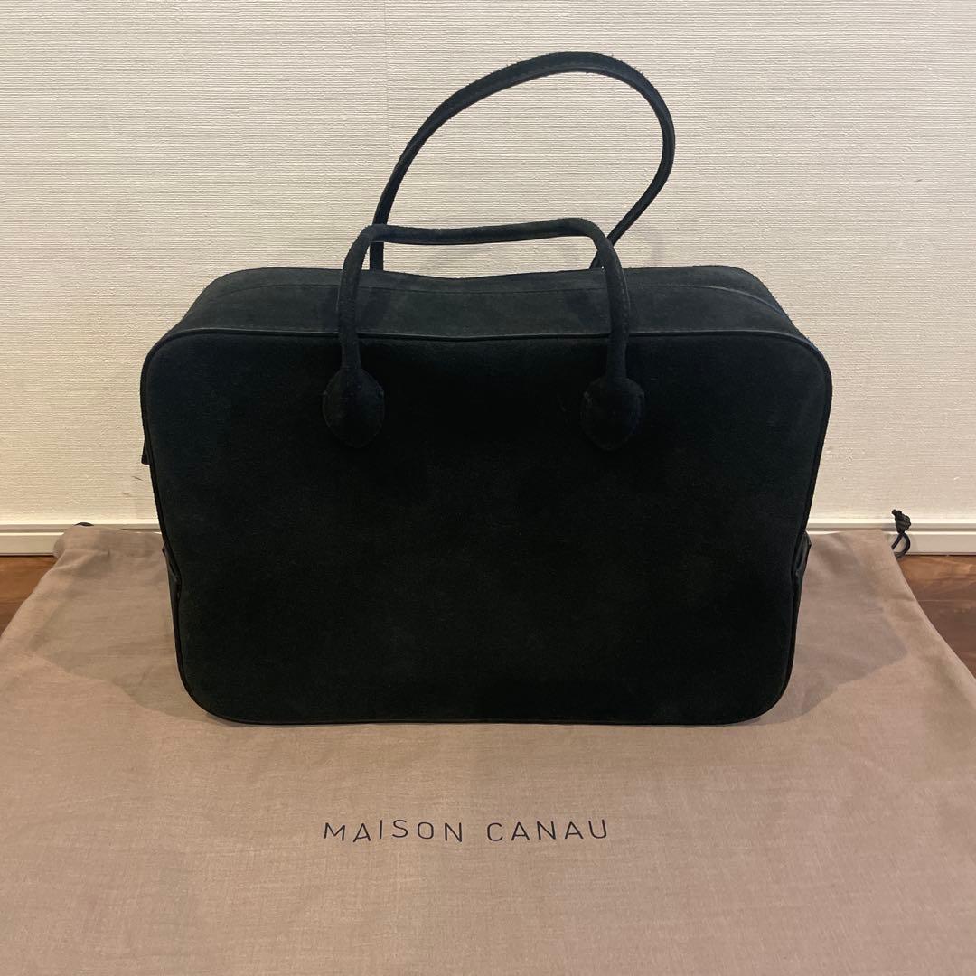 boutique 310 メゾンカナウ　ボックスボストン　スエード　L