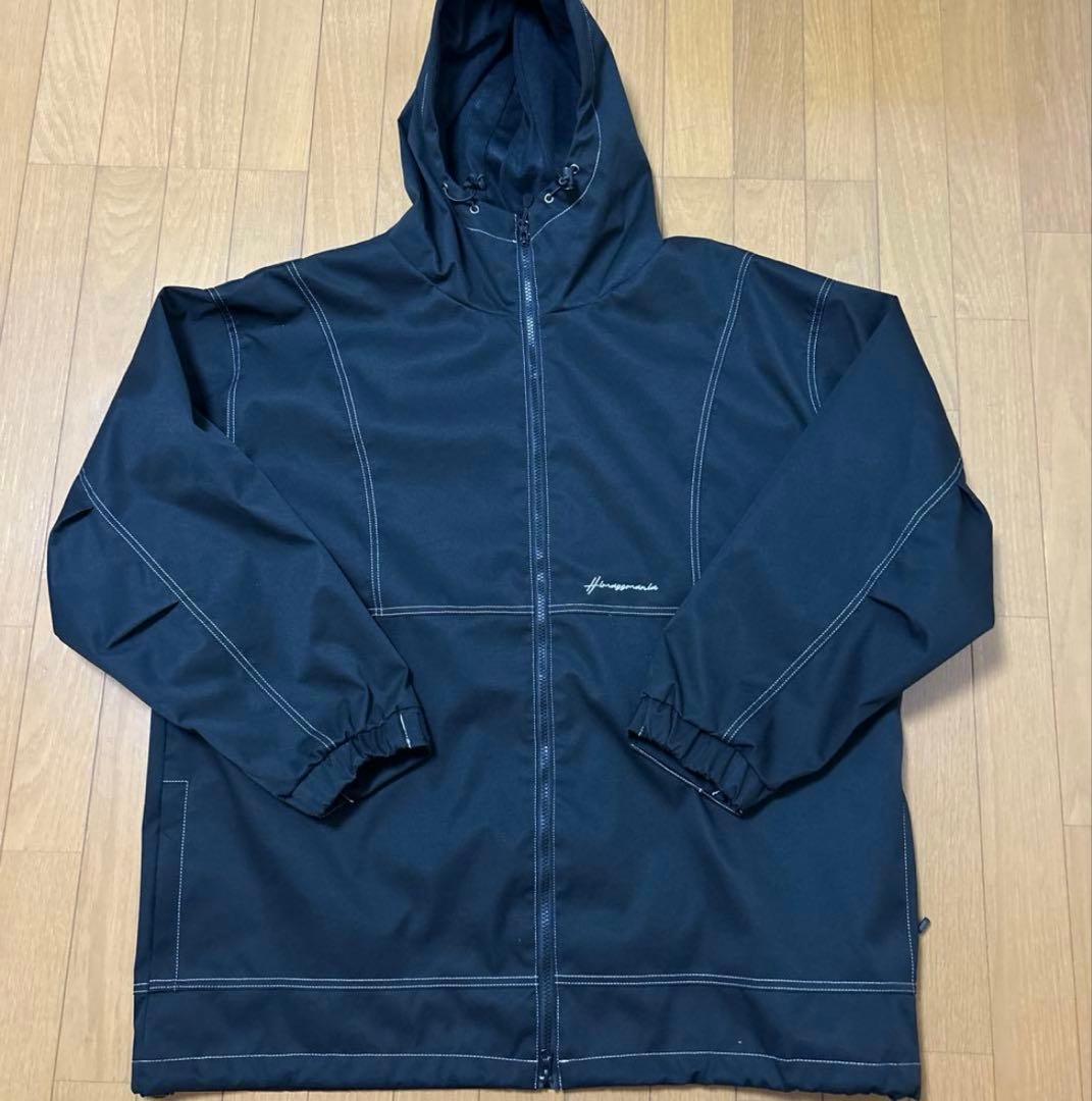 ハイマスマニア　ステッチ　スノーボードウェア　上下セット　Lサイズ　ブラック