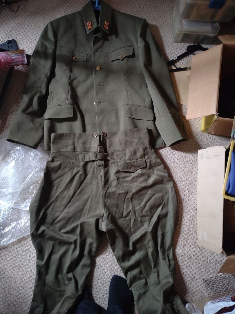 日本陸軍　軍服　S＆Graf製　Lサイズ　大尉階級章付き　上下セット