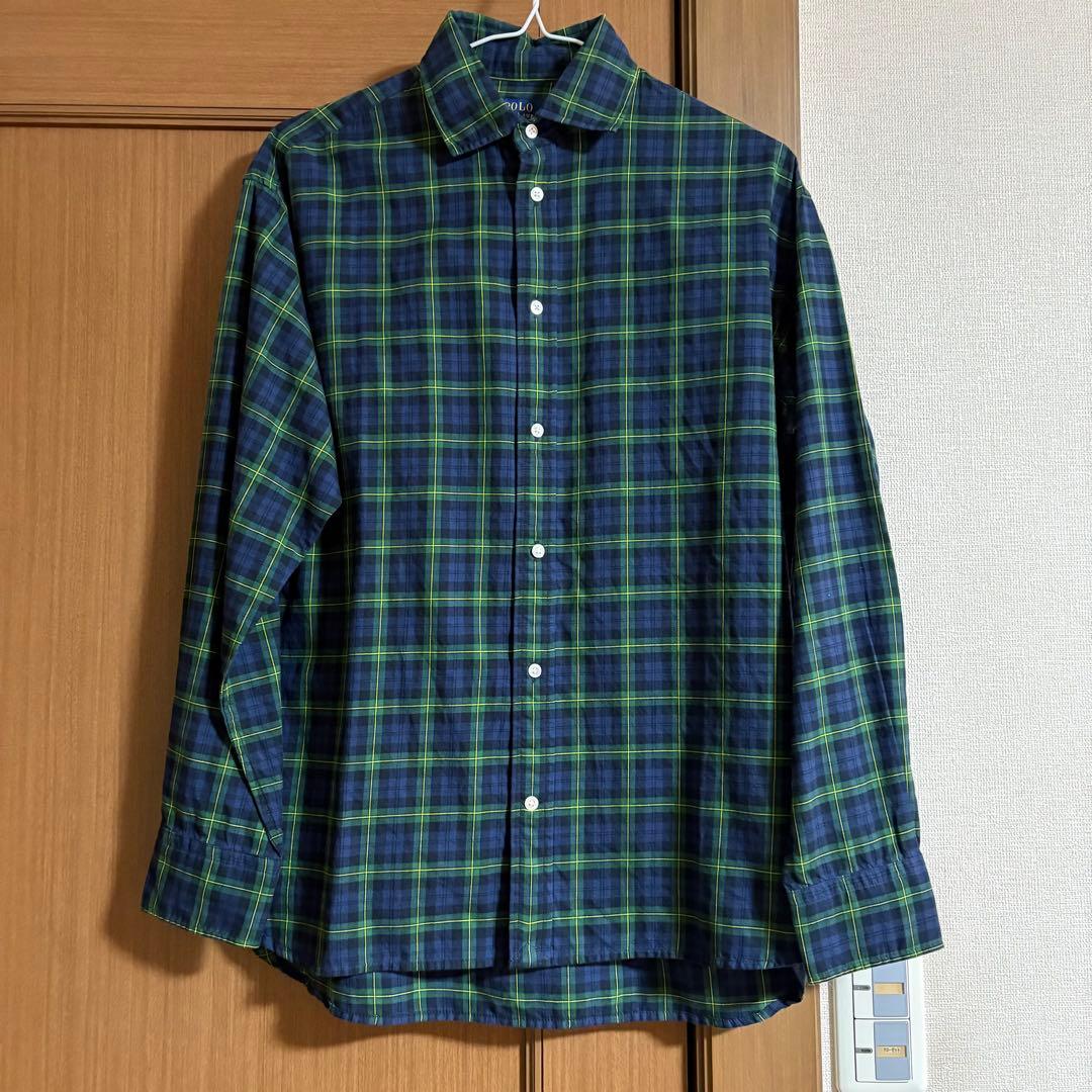 ♪ 新品　ポロラルフローレン 長袖チェックシャツ　Ｌサイズ ビッグサイズ Ralph Lauren ラルフローレン 長袖 ブラックウォッチ