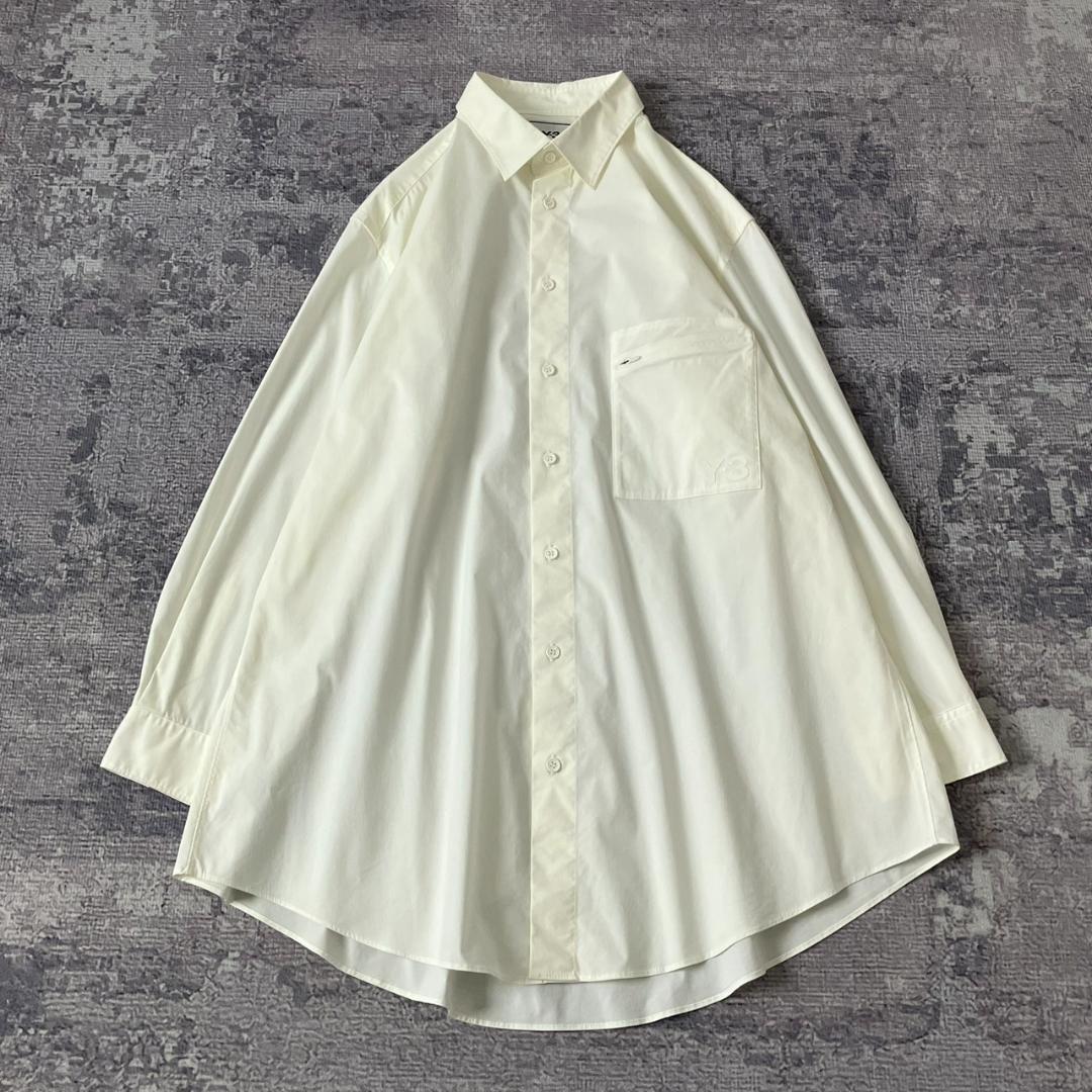 【美品】Y-3 CLASSIC C L BUTTON SHIRT コットン M