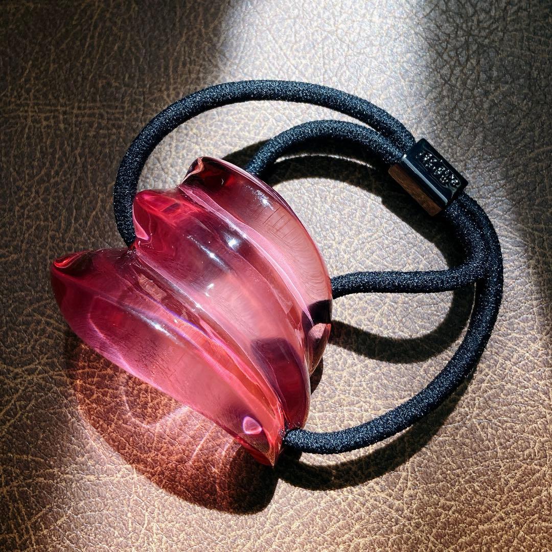 【最終価格】 コレットマルーフ アクリルウェーブ ポニー ピンク 夏ヘア クリア