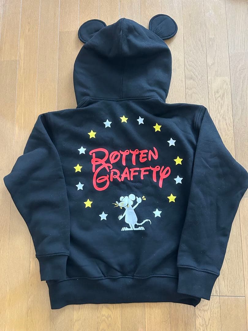 【美品】ROTTENGRAFFTY 耳付きパーカー Lサイズ ロットン