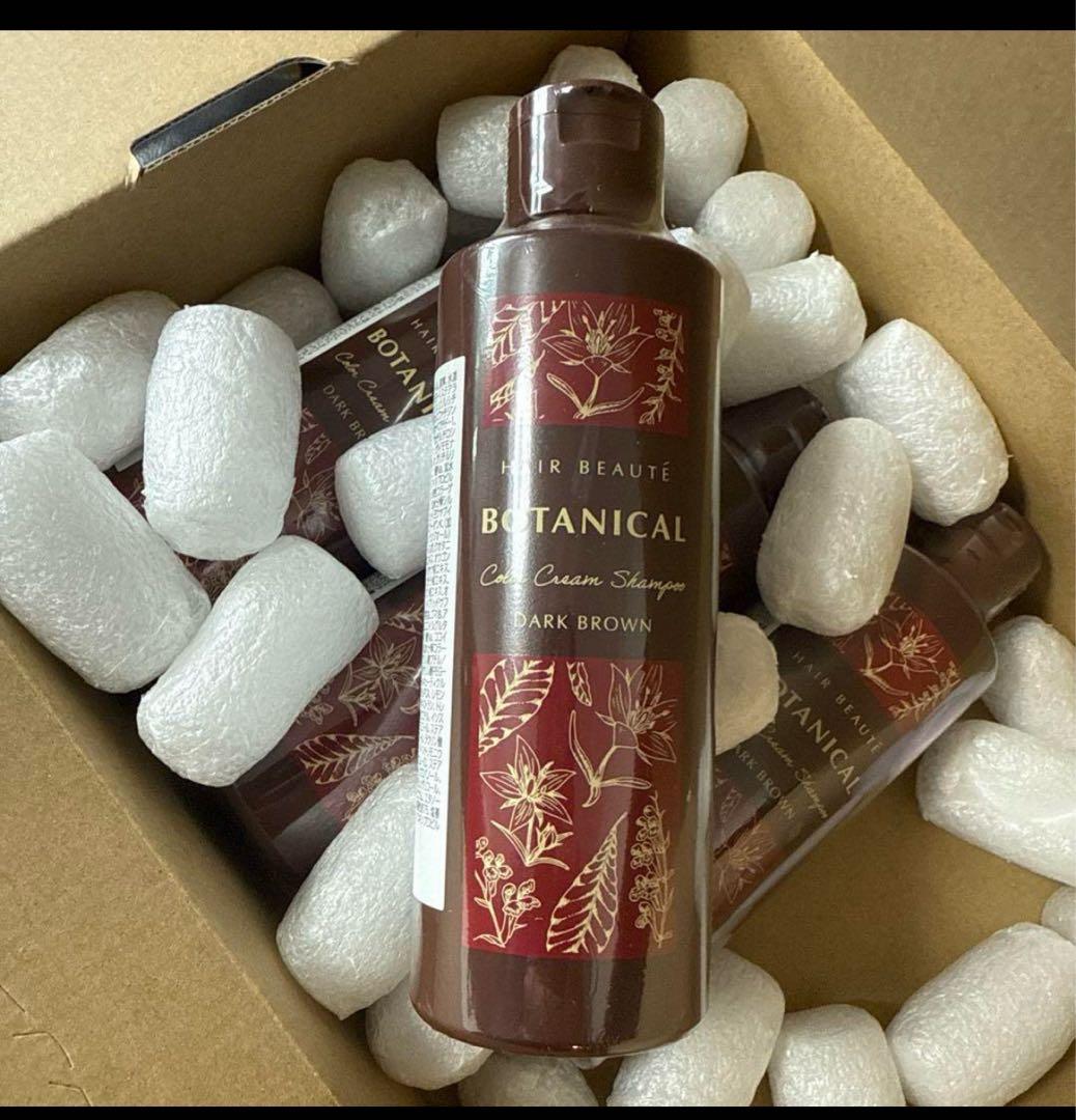BOTANICAL カラークリームシャンプー ダークブラウン 200ml 4本