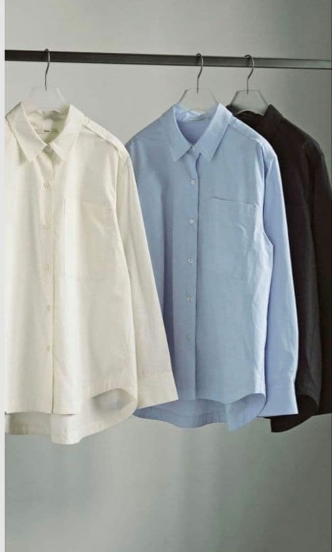 anuke Highcount Over Shirts アンヌーク　ライトブルー