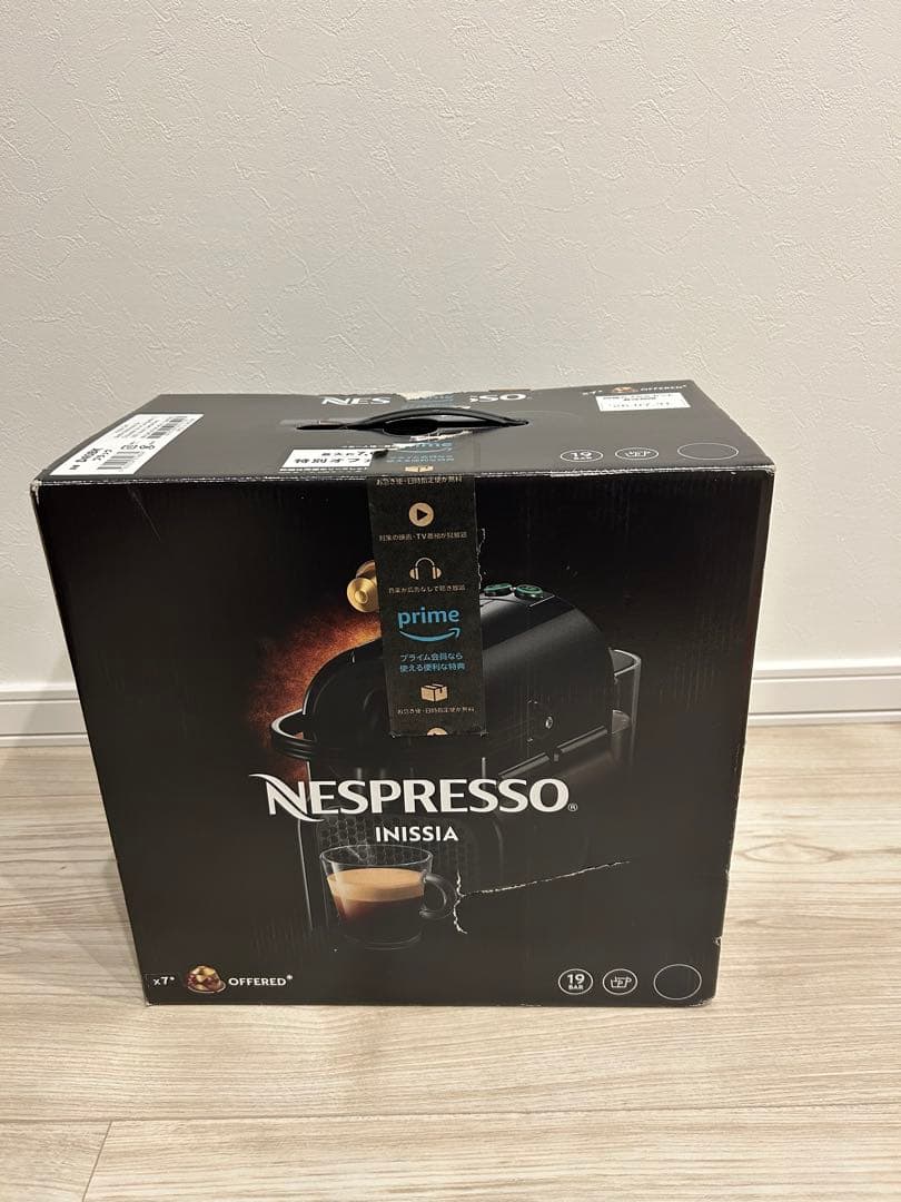 【新品】ネスプレッソ イニッシア ブラック（D40BK）カプセルセット付 ネスプレッソ 公式 オリジナル カプセル式コーヒーメーカー イニッシア