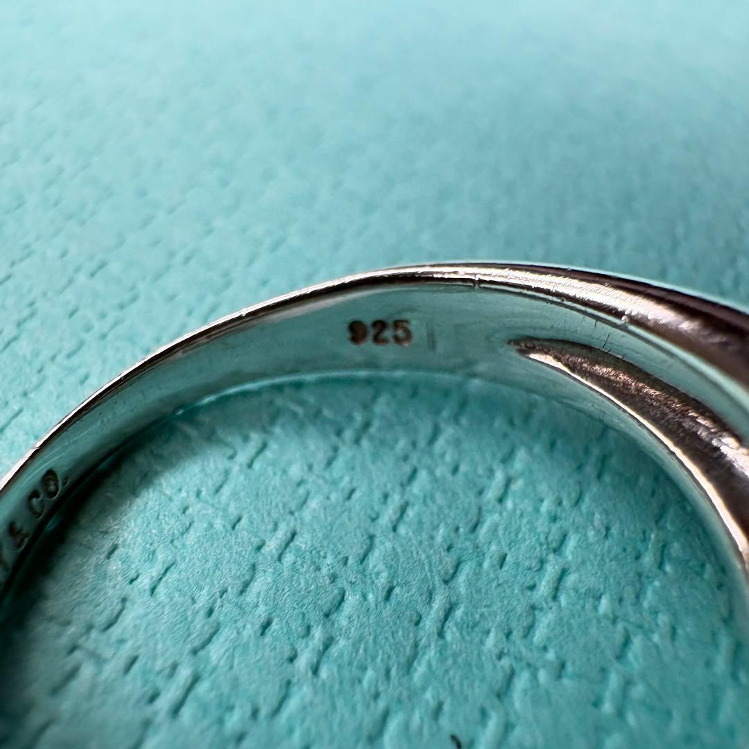 美品】約11号 ティファニー シグネチャークロス Au750 SV925コンビ