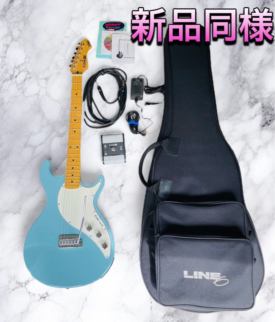 (新品同様) LINE6 VARIAX 600 エレキギター ブルー色 s-l400.jpg