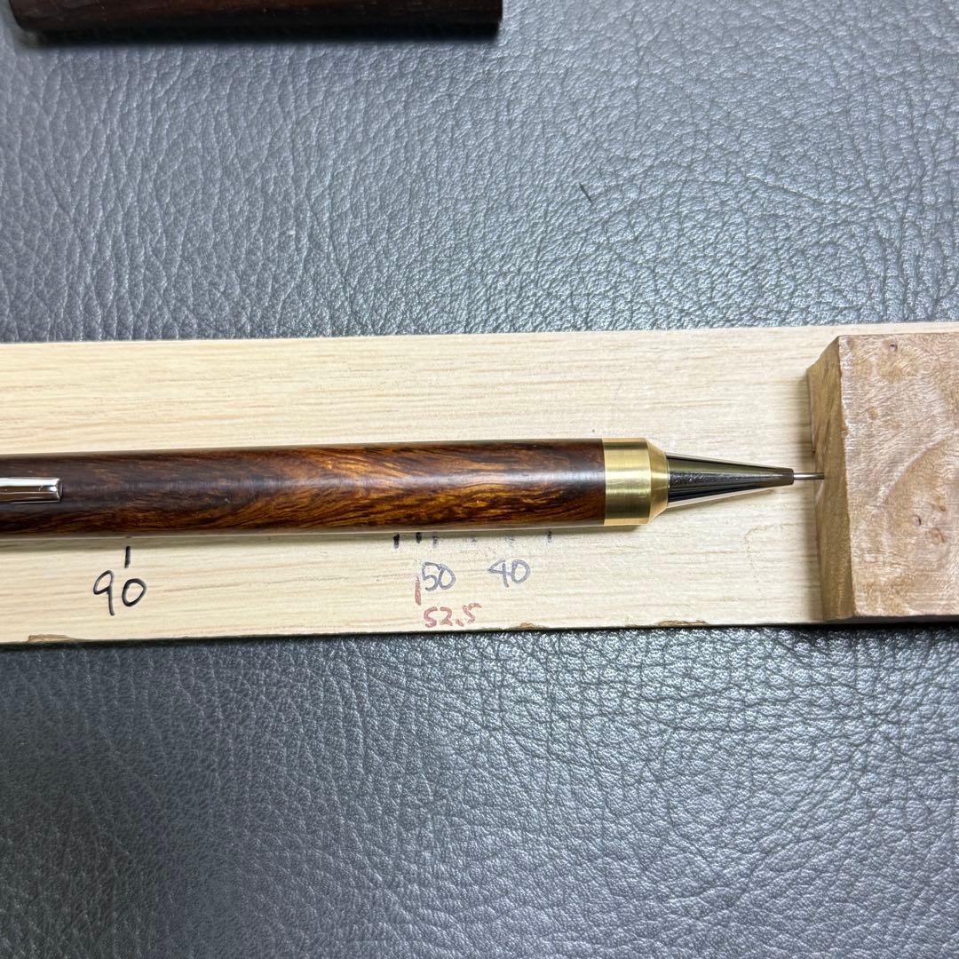 123デザートアイアンウッド 木製シャーペン 強低重心R 真鍮