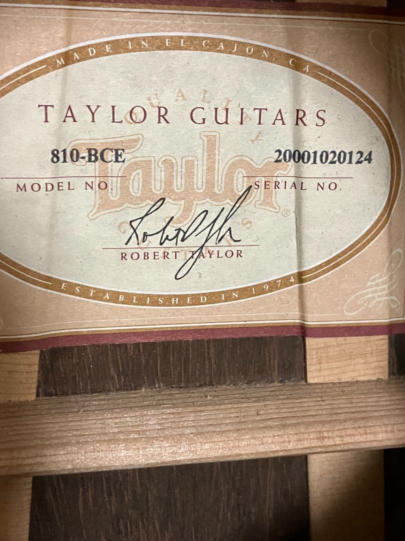 TAYLOR 810-BCE 2000年製 塗装剥がれあり 完動品 ハードケース - メルカリ