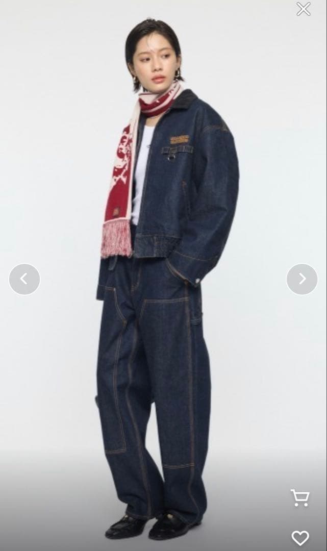 MOANDMO DENIM PADDED セットアップ上