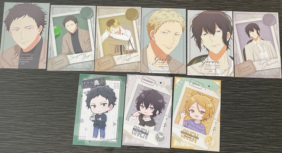 ギヴン ノイタミナ ポストカード ギヴン » 映画 ギヴン 海へ トレーディングポラロイド風カード 夏祭り