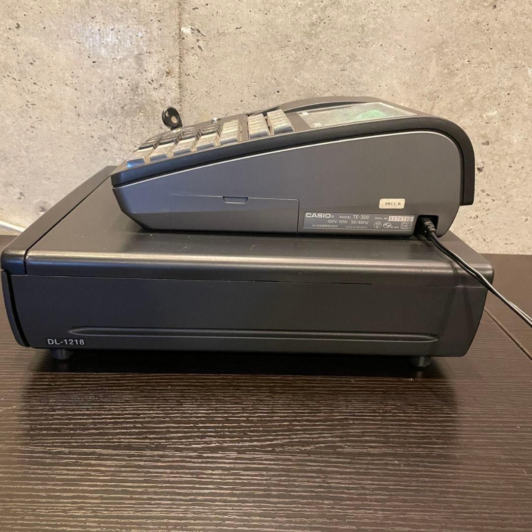 《動作確認、初期化済》CASIO/カシオ　レジスタ　TE-300 ブラック
