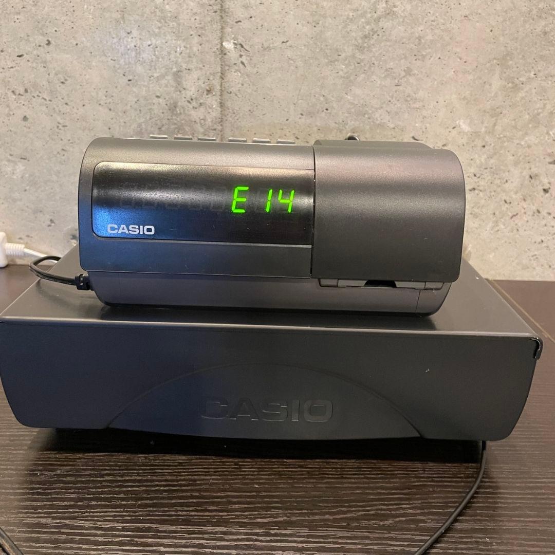 《動作確認、初期化済》CASIO/カシオ　レジスタ　TE-300 ブラック