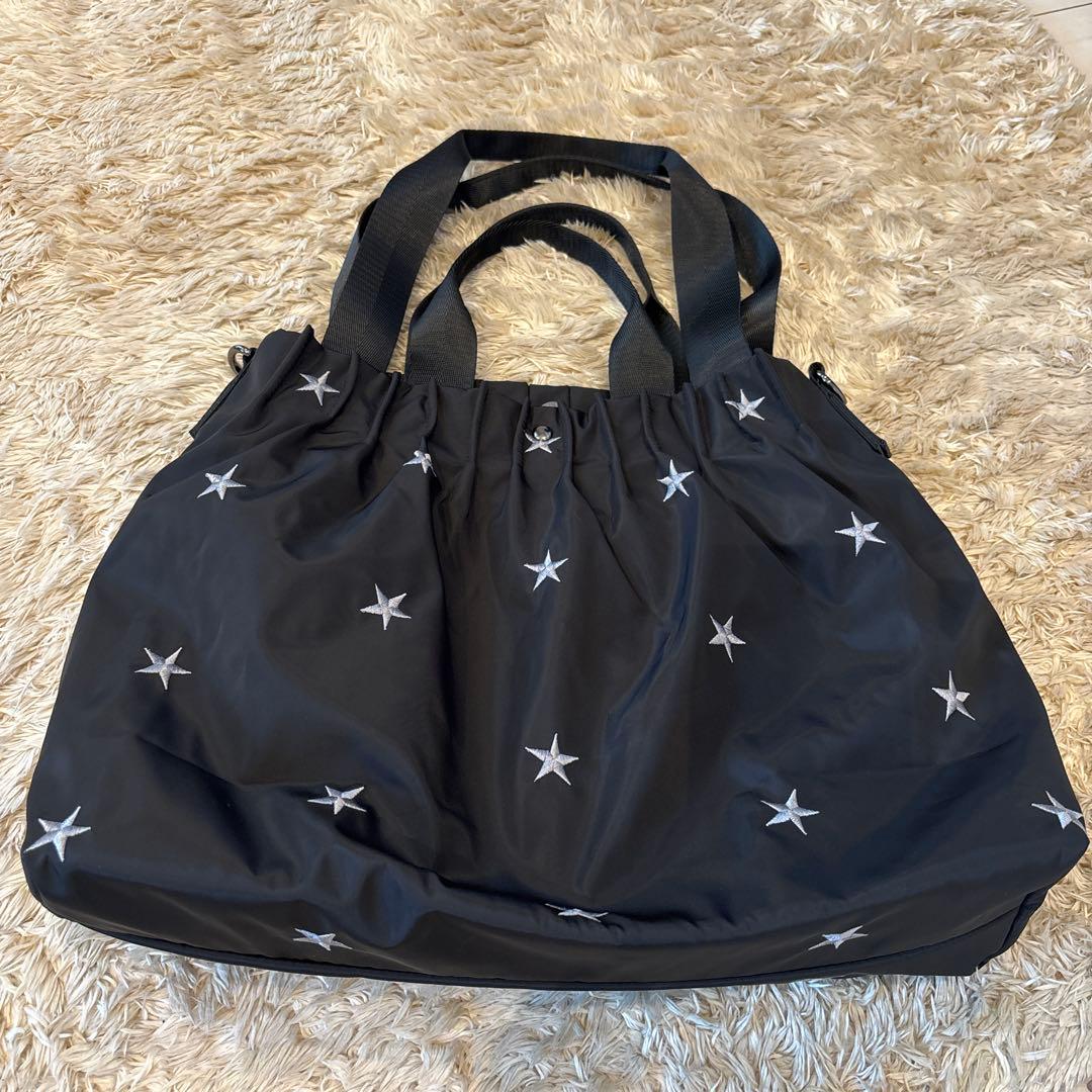 新品未使用❣️Three Four Time 星柄ボストンバッグ