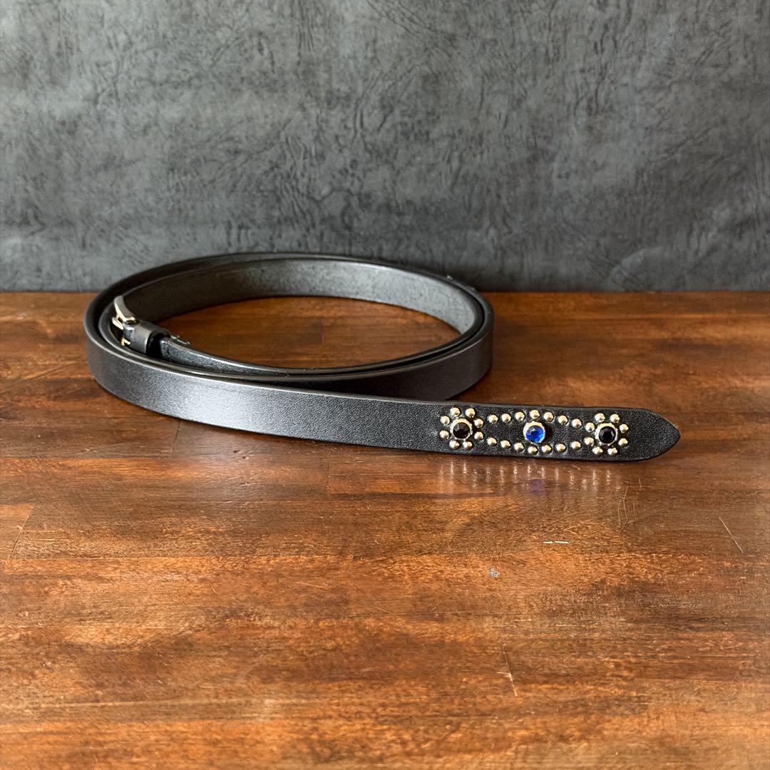 スタッズナローベルトBLUE EYE 18mm