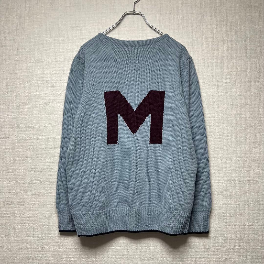 MARNI マルニ Mロゴ プルオーバーニット セーター ローゲージ 青系 38 ブルー（青）系 MARNI(マルニ) ニット・セーター(レディース