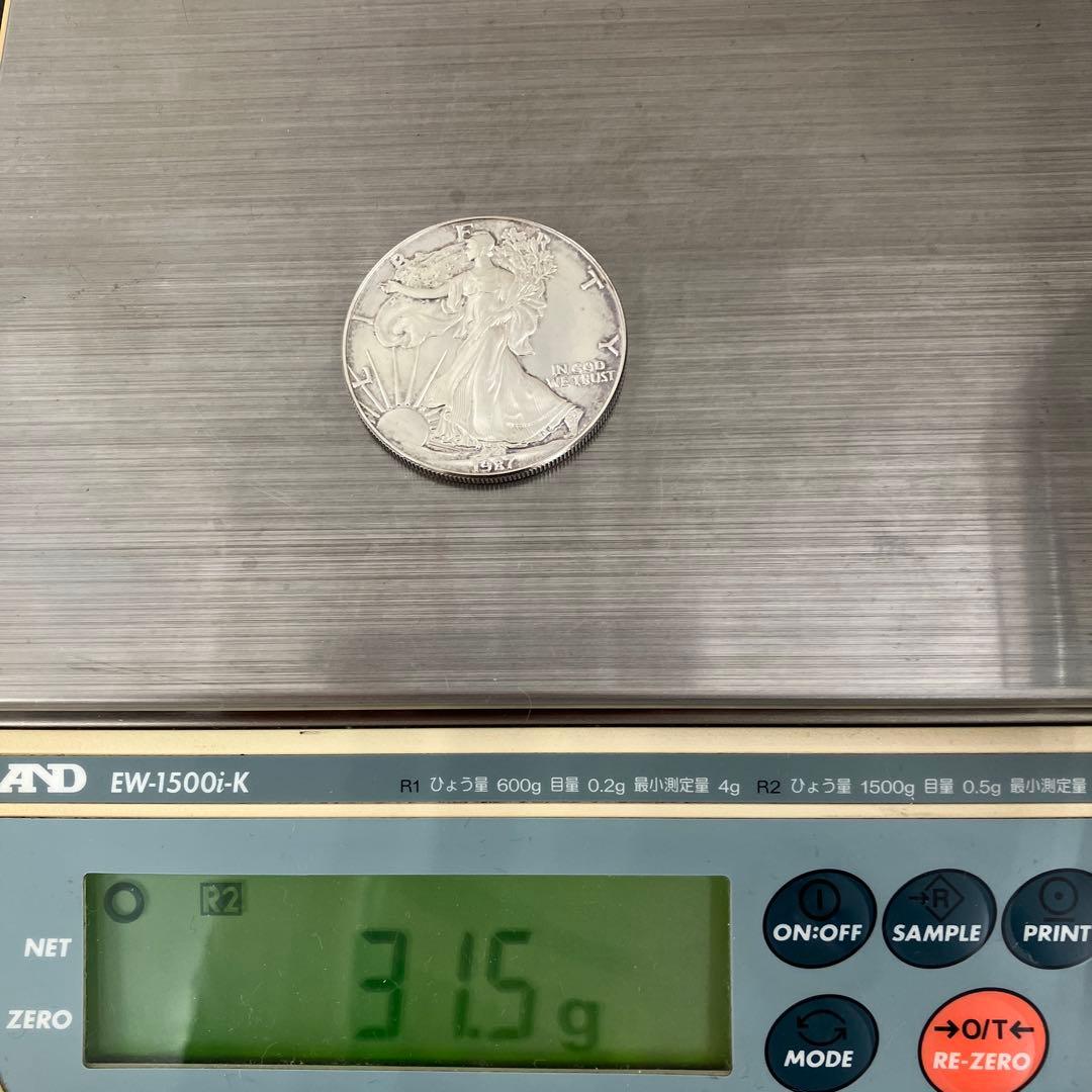 美品】イーグル銀貨 1987年 - メルカリ