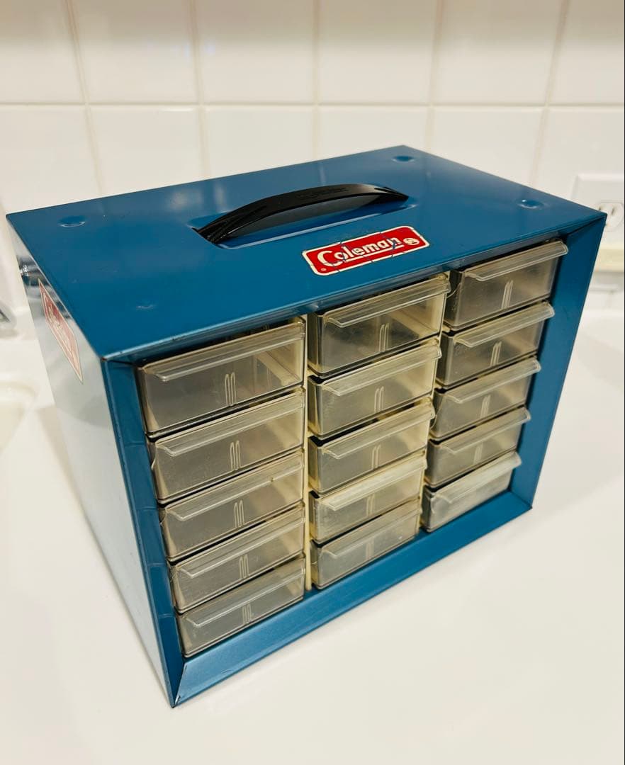 Colemanコールマン パーツ ディスプレイ キャビネット1980年代 レア！