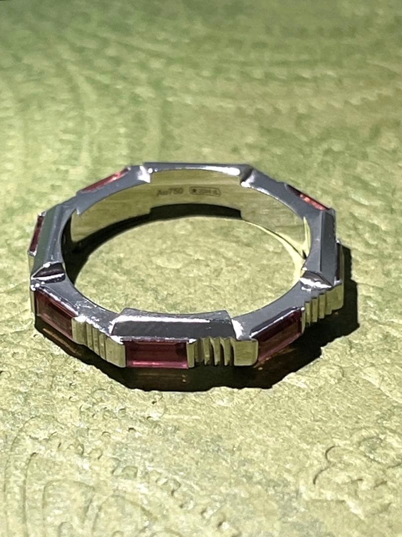 グッチ トルマリン リンク トゥラブリング ダイヤモンドK18ホワイト