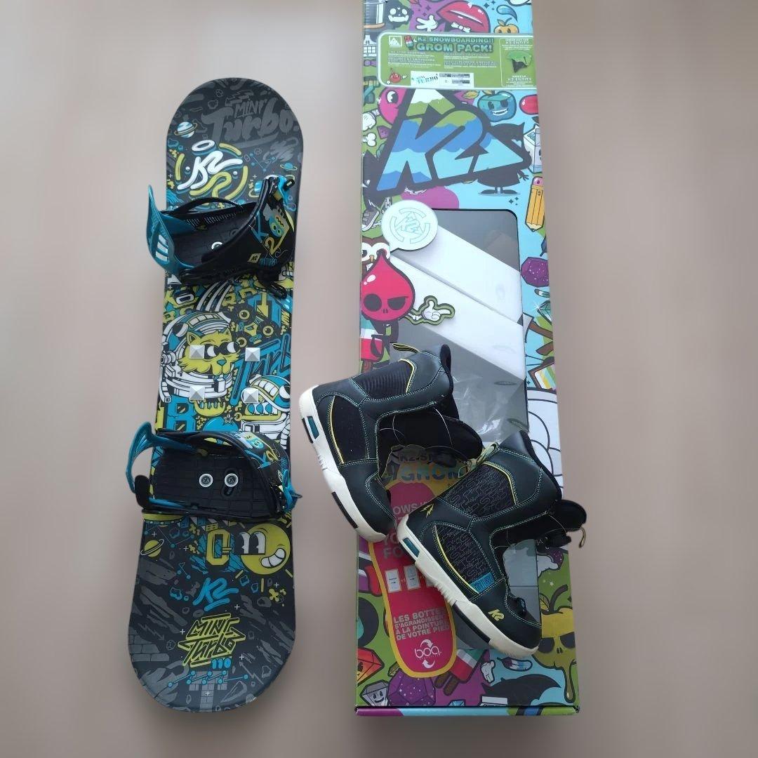 K2 ジュニア　スノーボードセット110cm （ブーツ・バインディング付き）