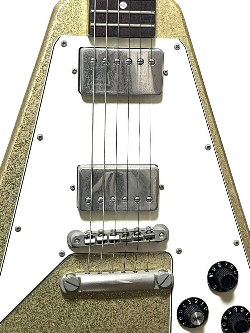 激レア burny LV-115KK フライングV ラルク ken ピンクエレキ - メルカリ