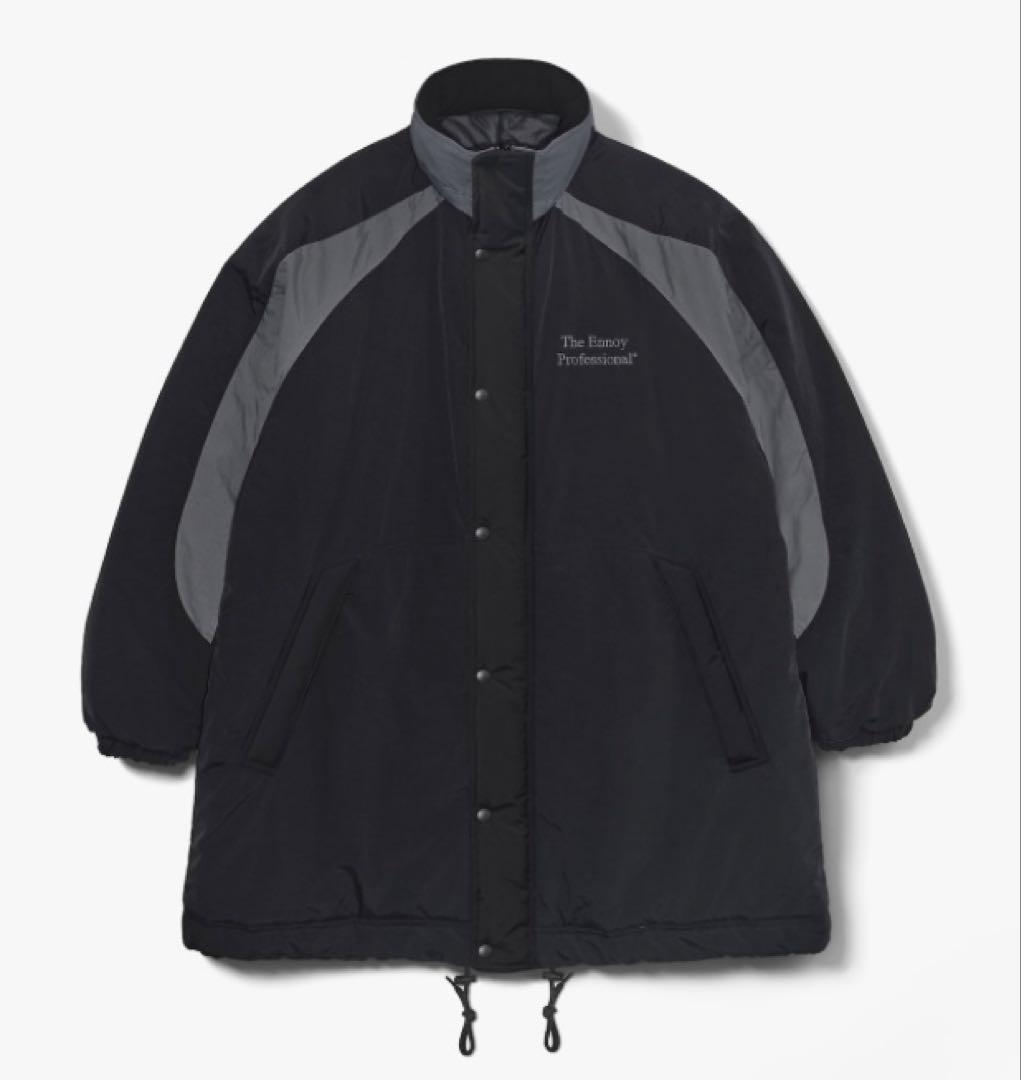 ｙ*ｅ様 ENNOY PADDED NYLON BENCH COAT BLACK