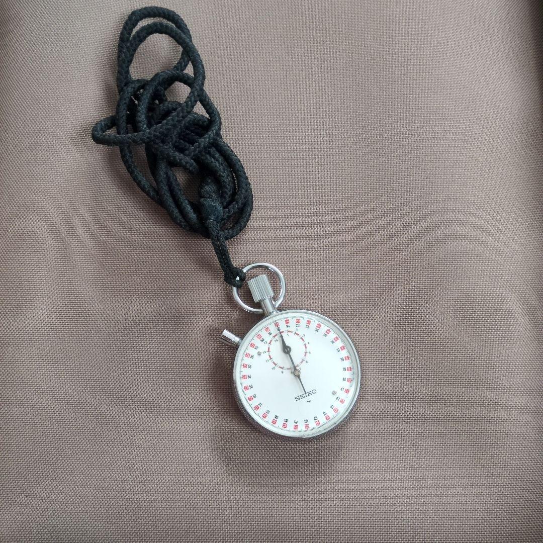 SEIKO 手動式ストップウォッチ シルバー