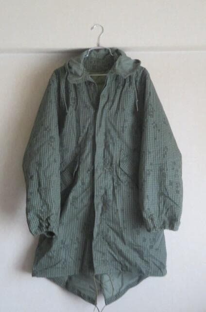 米軍実83's84's ナイトデザートカモパーカーライナーセットSモッズパーカー