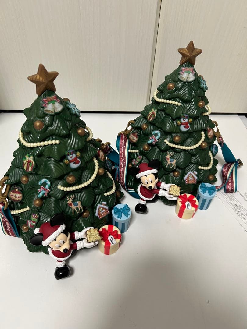 ディズニークリスマス　ポップコーンバケツ　ツリーポップコーンバケツ　2個セット