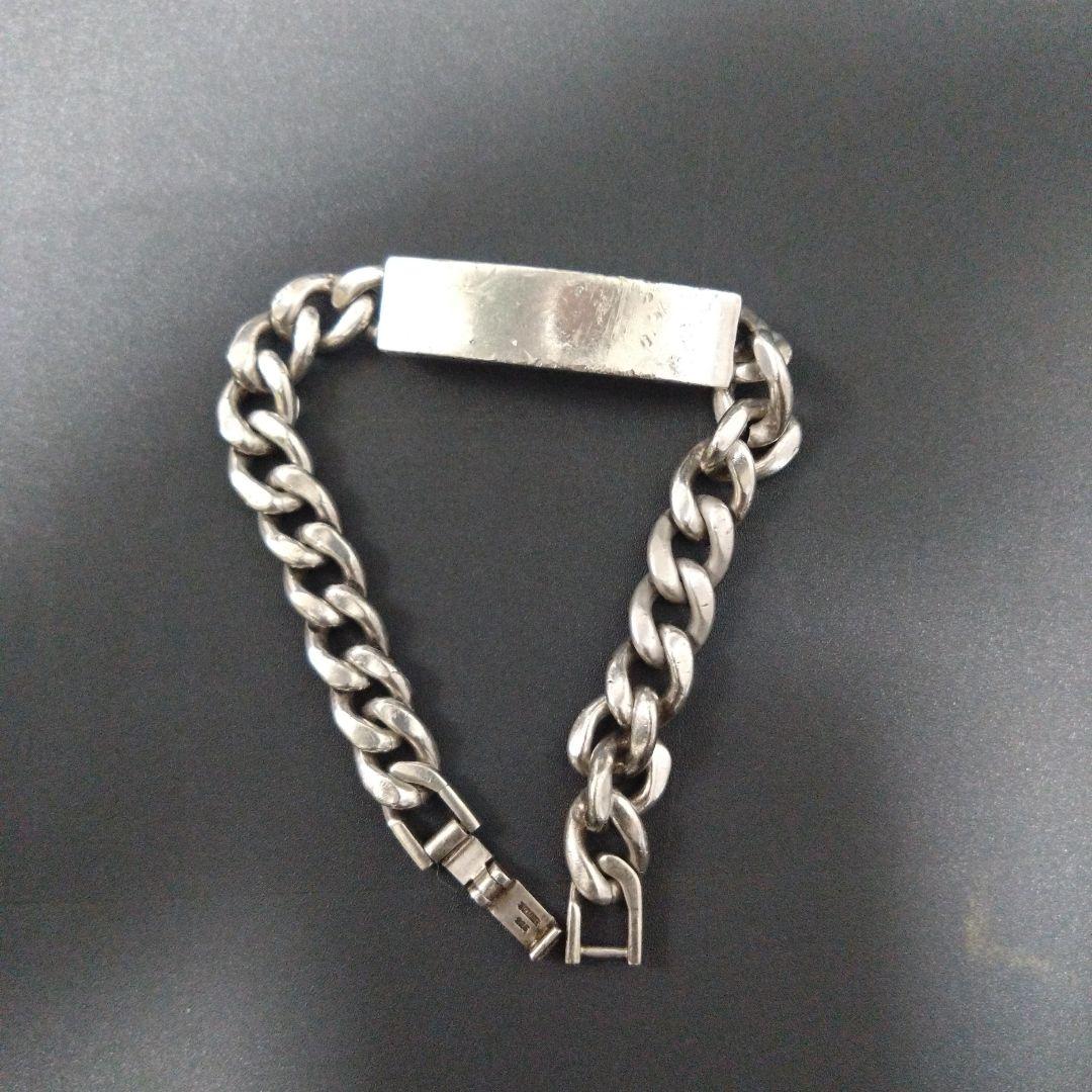  　プレートチェーン　925Sブレスレット 楽天市場】サツルノ プレート 喜平チェーン シルバーブレスレット 20cm