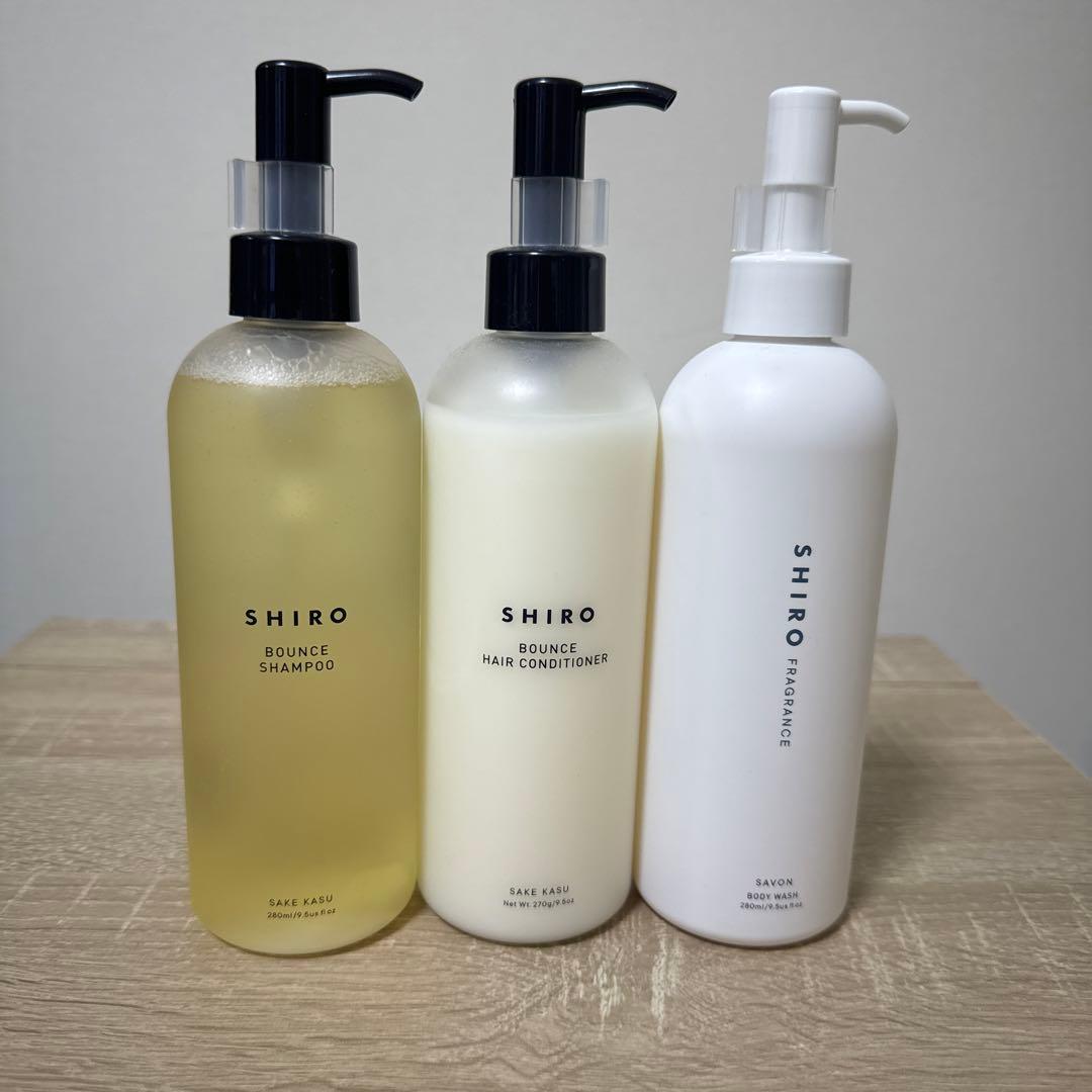 未使用新品　shiro 酒かす シャンプー コンディショナー　ボディソープサボン