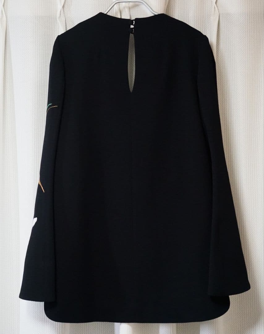 mame kurogouchi】百合刺繍ブラウス size1 BLACK - メルカリ