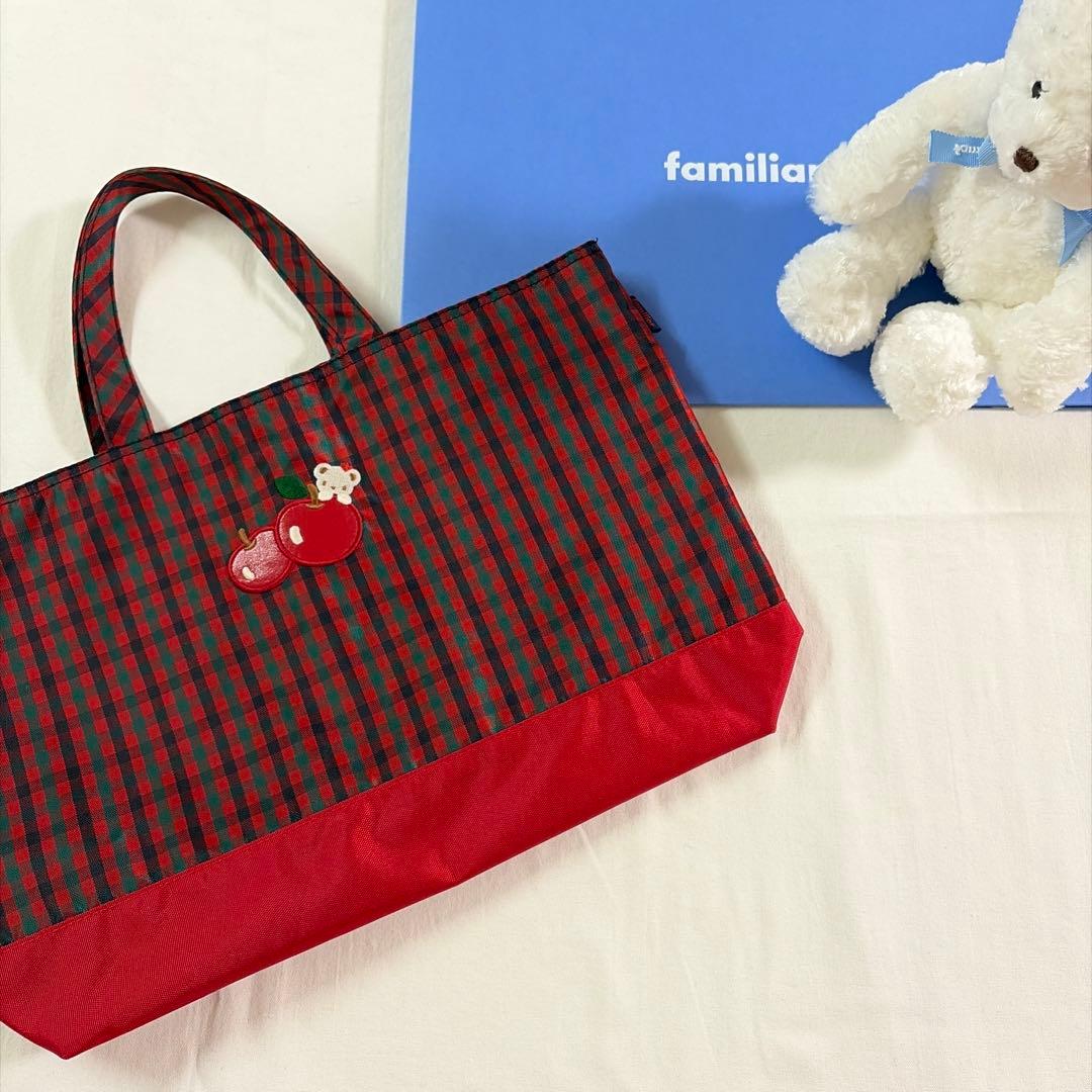 美品 レッスンバッグ 廃盤 ファミリアチェック ファミリア レッスンバッグ チェック柄 familiar｜Yahoo!フリマ（旧