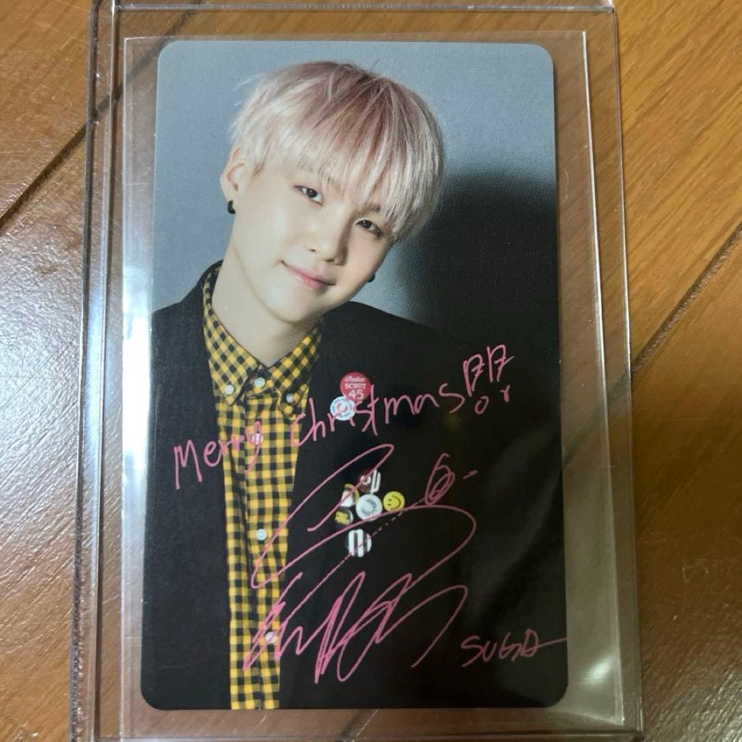 BTS I NEED YOU 会場限定　クリスマス　メッセージ　トレカ　ユンギ