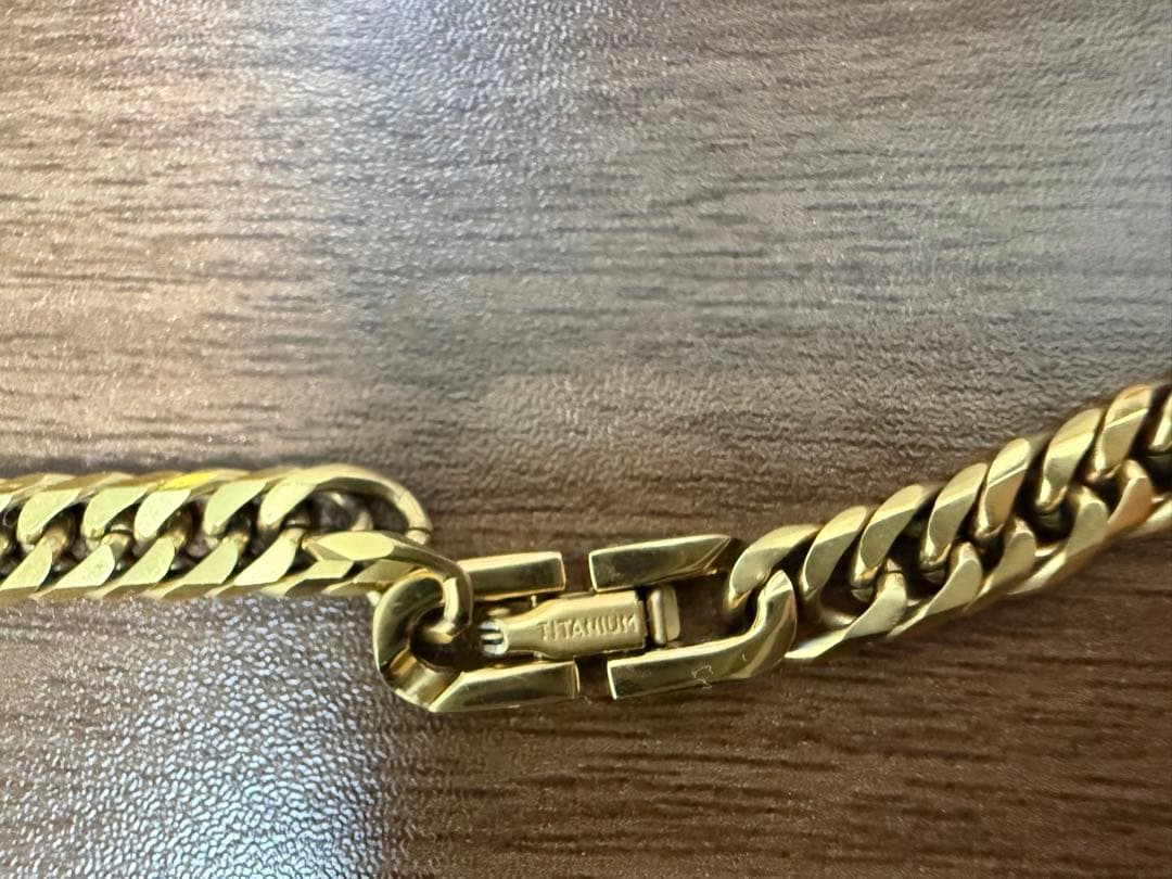 純チタンe-housekiya 喜平6面ダブルネックレス 50cm 6.5mm