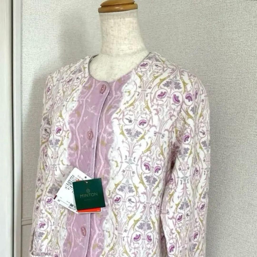 新品未使用タグ付　日本製ワコールミントン　暖か保温素材パジャマ　ラベンダーM ワコール_リラックス＆スリープ 【綿混】肌側に起毛加工をほどこして