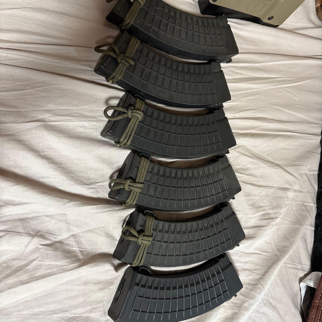 スタンダード電動ガンAK用多弾マガジン 6個セット 黒