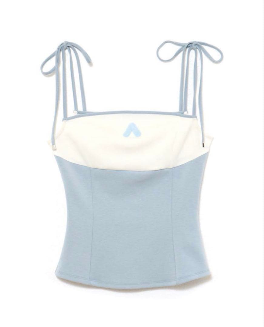 トップス ANDMARY Sora bicolor camisole ice blue