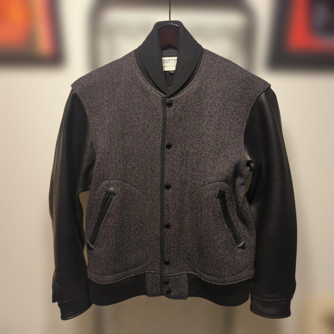 ジャケット・アウター Schott BEACH CLOTH STADIUM JACKET M