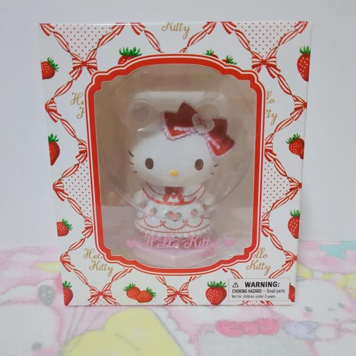 サンリオ ハローキティ イチゴ ドレス リボン フィギュア 公式 50周年
