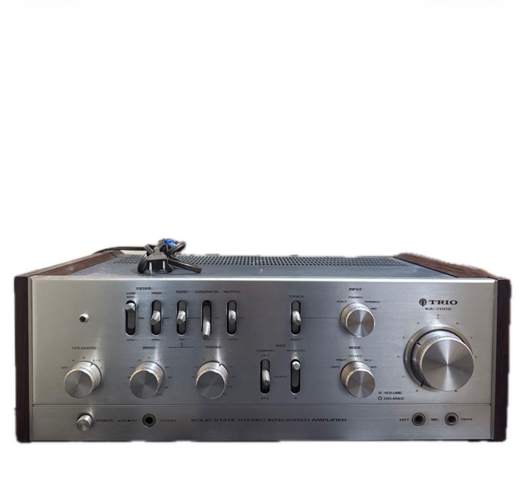 a 82】昭和レトロ/TRIOトリオ KA-7006/プリメインアンプ/現状品