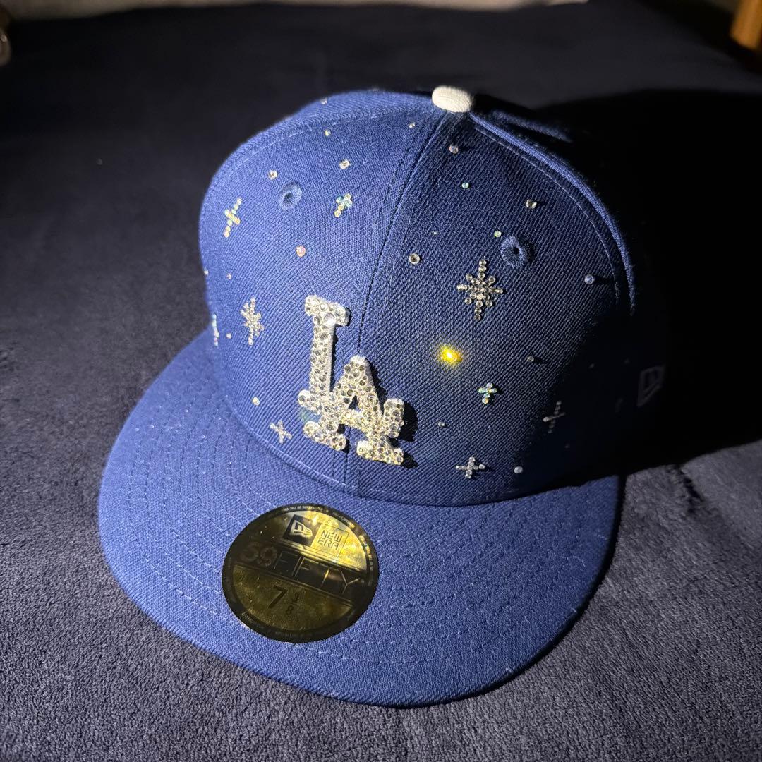 ジュエルキャップ　新品NEW ERA 7 3/8 スワロフスキー