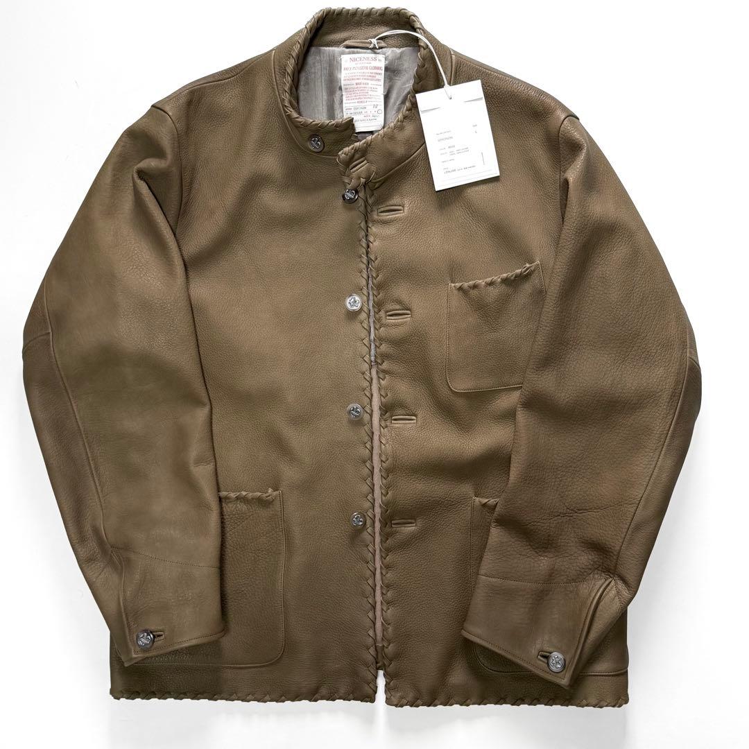 25SS NICENESS SIMONON ディアスキン レザージャケット L - メルカリ