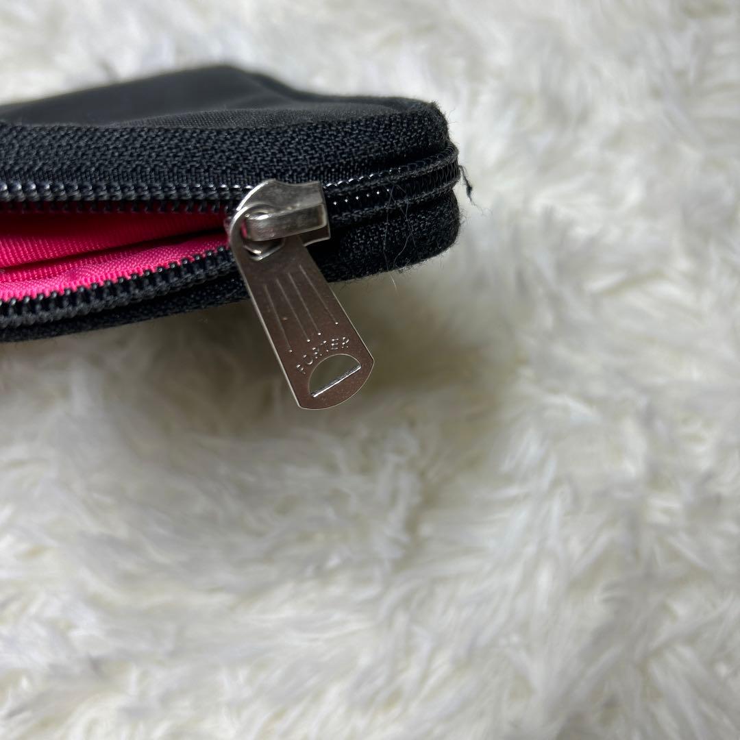 美品】PORTER 長財布 たまひよコラボ ユニセックス ブラック ナイロン